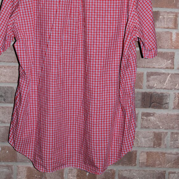 Ralph Lauren Shirt Men XL Blue Red White Blake Check Button Down Short Sleeve - Picture 4 of 5